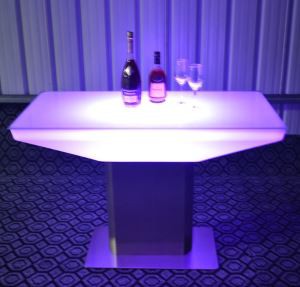 Square LED Table Bar With Metal Feet