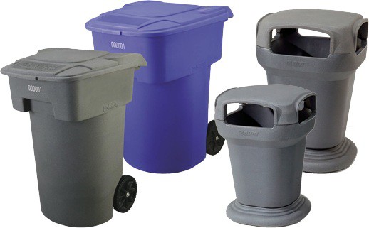 Plastic Trash Containers